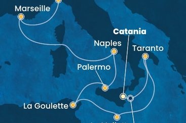 Itálie, Kefalonie, Řecko, Malta na lodi Costa Fascinosa