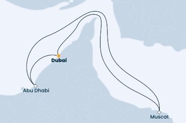 Spojené arabské emiráty, Omán z Dubaje na lodi Costa Toscana