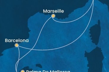 Itálie, Španělsko, Francie z Janova na lodi Costa Toscana
