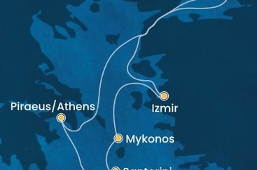 Turecko, Řecko z Istanbulu na lodi Costa Fortuna