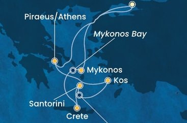 Turecko, Řecko z Istanbulu na lodi Costa Fortuna