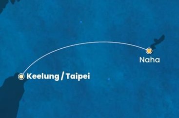 Tchaj-wan, Japonsko z Keelungu (Taipeje) na lodi Costa Serena