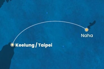 Tchaj-wan, Japonsko z Keelungu (Taipeje) na lodi Costa Serena