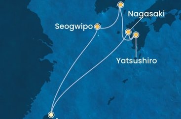 Tchaj-wan, Jižní Korea, Japonsko z Keelungu (Taipeje) na lodi Costa Serena