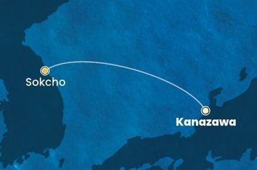 Japonsko, Jižní Korea z Kanazawy na lodi Costa Serena