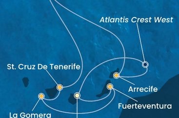 Španělsko, La Gomera, Portugalsko z Las Palmas na lodi Costa Pacifica