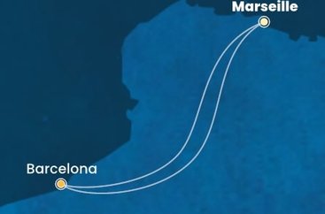 Francie, Španělsko z Marseille na lodi Costa Toscana