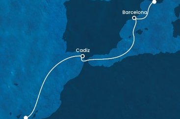 Francie, Španělsko z Marseille na lodi Costa Fortuna