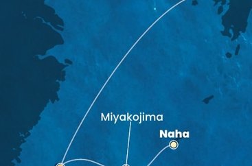 Japonsko, Tchaj-wan z Naha na lodi Costa Serena