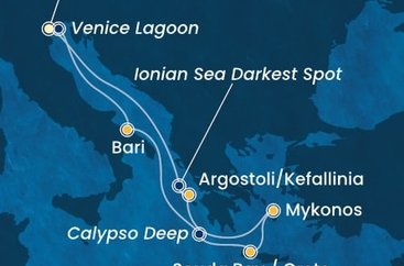 Itálie, Řecko z Marghery na lodi Costa Deliziosa