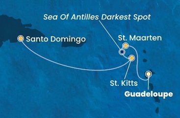 Guadeloupe, Svatý Martin, Svatý Kryštof a Nevis, Dominikánská republika z Pointe-à-Pitre na lodi Costa Fascinosa