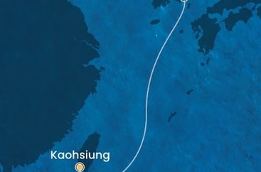 Jižní Korea, Tchaj-wan na lodi Costa Serena