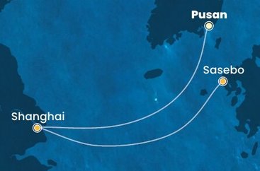 Jižní Korea, Čína, Japonsko na lodi Costa Serena