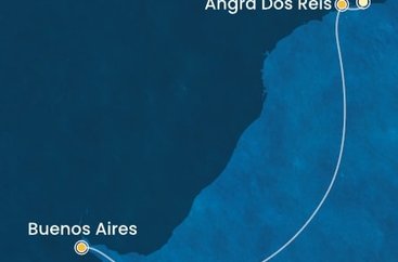 Brazílie, Argentina z Rio de Janeira na lodi Costa Favolosa