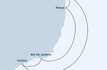 Brazílie ze Salvadoru na lodi Costa Diadema
