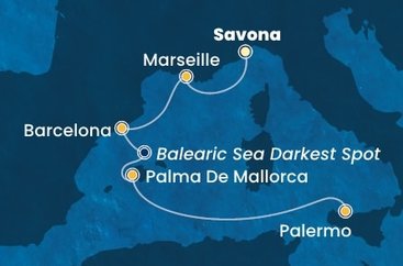 Itálie, Francie, Španělsko ze Savony na lodi Costa Toscana Itálie, Francie, Španělsko ze Savony na lodi Costa Toscana