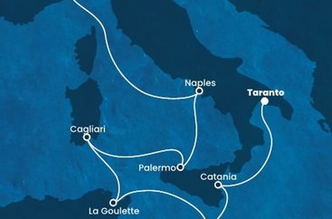 Itálie, Tunisko, Malta ze Savony na lodi Costa Fascinosa