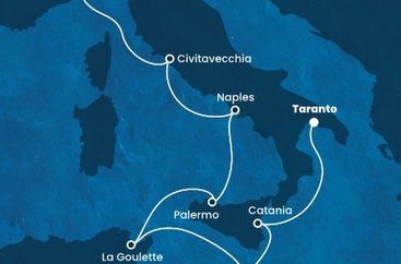 Itálie, Tunisko, Malta ze Savony na lodi Costa Fascinosa