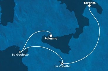 Itálie, Malta, Tunisko na lodi Costa Fascinosa