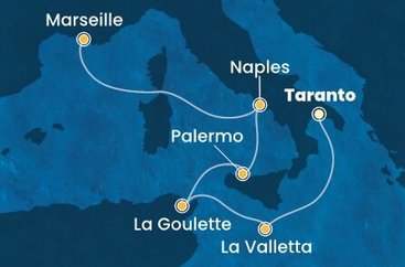 Itálie, Řecko, Malta na lodi Costa Fascinosa