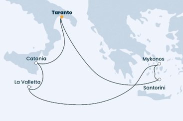 Itálie, Malta, Řecko na lodi Costa Pacifica