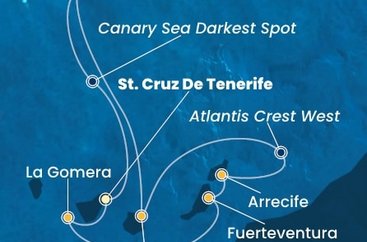 Španělsko, , Portugalsko z Tenerife na lodi Costa Fortuna