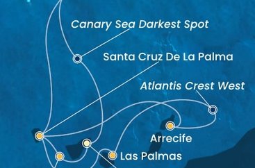 Španělsko, , Portugalsko z Tenerife na lodi Costa Fortuna