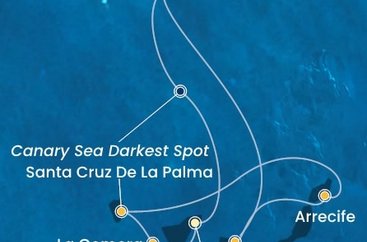 Španělsko, La Gomera, Portugalsko z Tenerife na lodi Costa Fortuna