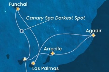 Španělsko, Maroko, Portugalsko z Tenerife na lodi Costa Fortuna