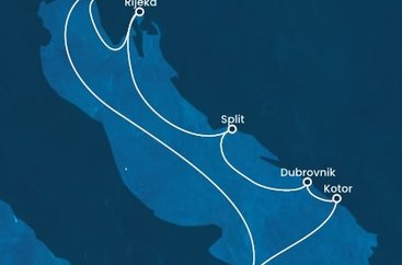 Itálie, Černá Hora, Chorvatsko na lodi Costa Deliziosa