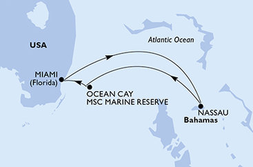 USA, Bahamy z Miami na lodi MSC Divina