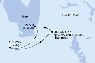 USA, Bahamy z Miami na lodi MSC Magnifica