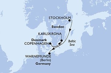 Švédsko, Dánsko, Německo ze Stockholmu na lodi MSC Poesia