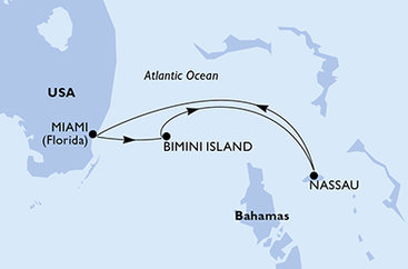 USA, Bahamy z Miami na lodi MSC Magnifica