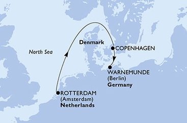 Nizozemsko, Dánsko, Německo z Rotterdamu na lodi MSC Poesia