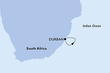 Jihoafrická republika z Durbanu na lodi MSC Armonia