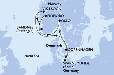Německo, Norsko, Dánsko z Warnemünde na lodi MSC Magnifica Německo, Norsko, Dánsko z Warnemünde na lodi MSC Magnifica
