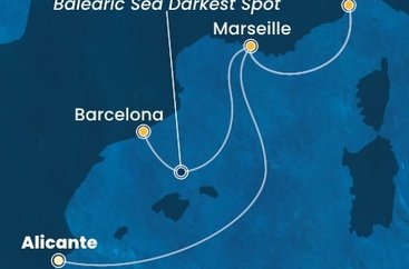 Španělsko, Francie, Itálie z Alicante na lodi Costa Pacifica