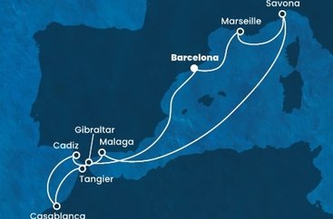 Turecko, Řecko, Malta, Itálie, Španělsko, Francie z Istanbulu na lodi Costa Fortuna