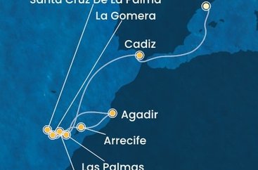 Španělsko, La Gomera, Maroko z Barcelony na lodi Costa Fortuna Španělsko, La Gomera, Maroko z Barcelony na lodi Costa Fortuna