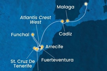 Španělsko, Portugalsko z Barcelony na lodi Costa Smeralda