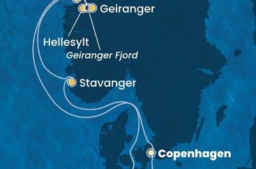 Dánsko, Norsko, Německo z Kodaně na lodi Costa Diadema Dánsko, Norsko, Německo z Kodaně na lodi Costa Diadema