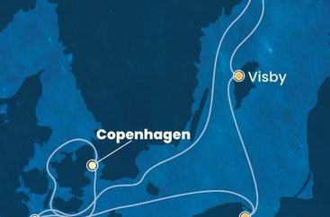 Dánsko, Polsko, Švédsko, Německo z Kodaně na lodi Costa Diadema