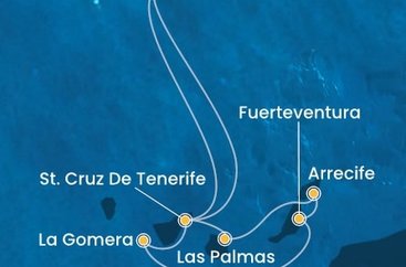 Portugalsko, Španělsko z Funchalu na lodi Costa Fortuna