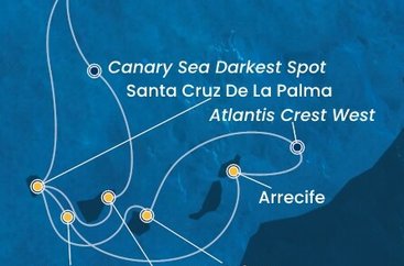 Portugalsko, Španělsko, La Gomera z Funchalu na lodi Costa Fortuna