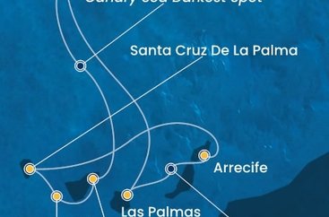 Portugalsko, Španělsko, La Gomera z Funchalu na lodi Costa Pacifica