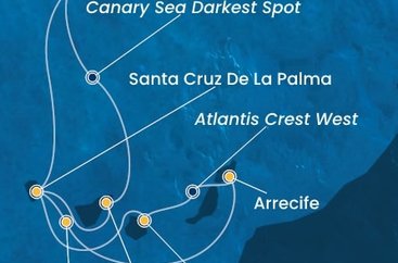 Portugalsko, Španělsko, La Gomera z Funchalu na lodi Costa Fortuna