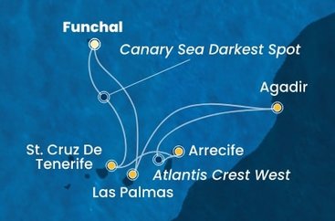 Portugalsko, Španělsko, Maroko z Funchalu na lodi Costa Fortuna