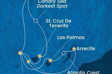 Portugalsko, Španělsko, La Gomera z Funchalu na lodi Costa Fortuna