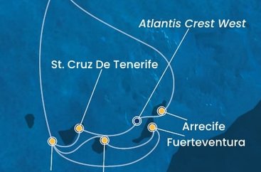 Portugalsko, Španělsko, La Gomera z Funchalu na lodi Costa Pacifica